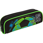 Пенал deVENTE. Football, 7023346, 22x7,5x5,5 см, овальный с крупной тракторной молнией, текстильный