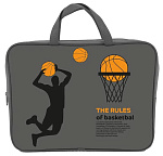 Папка детская с ручками ткань А4 Centrum "Баскетбол'', 73913