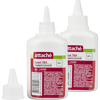Клей ПВА  65гр Attache, морозостойкий 145956