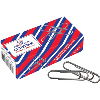 Скрепки 33мм 100шт оцинкованные Attomex 4135302