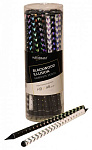 Карандаш чернографитный корпус INFORMAT Blackwood Illusion НВ IFPNBWI-HB, деревянный заточенный трехгранный, с принтом на корпусе