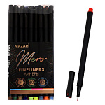 Набор линеров Mazari MERO, 60цв M-5393-60, 0.4 мм, круглый корп