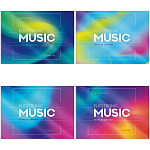 Тетрадь д/нот А4 12л скрепка (альбом) BG ''Electronic music'', ТН4ск12 12431