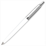 Ручка шариковая Parker Jotter White 2096874 белый /металл корпус, синяя, 1,0мм, автомат., блистер