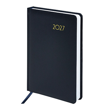 Ежедневник  2027г А5 синий Brauberg Select 117958
