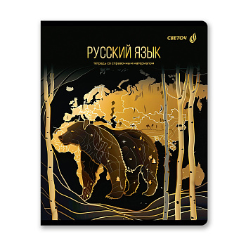 Тетрадь Русский язык, Золотая коллекция 48л линия 01329
