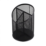 Стакан д/канц. принад. Alingar черный металл, 3отд, AL13253