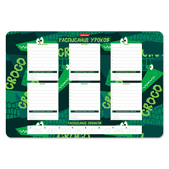 Расписание уроков А3 ErichKrause пластик Real Croco, 56000