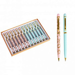 Ручка шарик. Alingar, AL6552, 1,0 мм, синяя, поворотный механизм, круглый, цветной, пластиковый корпус