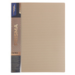 Папка с боковым металлическим прижимом А4 бежевая Expert PRISMA EC210700027 700мкр. 20 мм