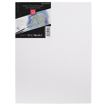 Холст на подрамнике 18*24см, 100%, 260г/кв м IZO-CGP-1824, мелкое зерно