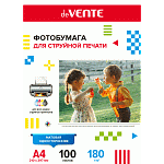 Фотобумага А4,180г/м2, 100л., 1-сторонняя матовая deVENTE, 2042905