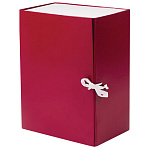 Короб архивный бумвинил 150мм разборный 122806 бордовый