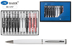 Ручка шариковая BASIR, MC-5797 металл. корпус, поворотная, ассорти