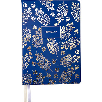 Ежедневник А5 темно-синий deVENTE. Tropicana, 136л 2234584 недатированный