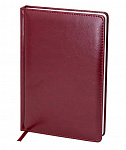 Ежедневник 2026г, А5, Qredo Nebraska, темно-красный, 15-8146, 168 л., иск. кожа