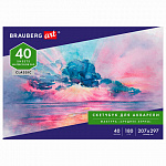 Альбом д/акварели А4 40л 180гр Brauberg 105929 склейка Альбом д/акварели А4 40л 180гр Brauberg 105929 склейка