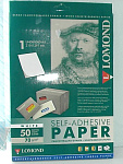 Бумага самоклеящаяся А4 белая, 1лист, Lomond 2100005, 70гр