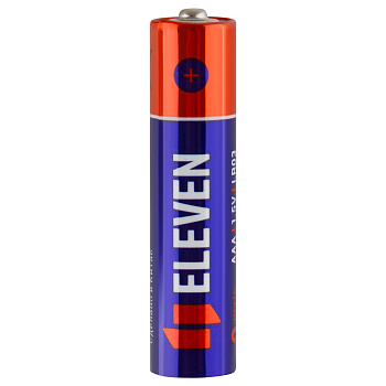Батарейка Eleven AAA 1шт(LR03) 376039, алкалиновая, BC4, (мизинчиковые)