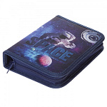 Пенал 1секц Мы в космосе, с 2откидными планками, Npk_56324, 14*20см ткань