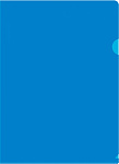 Папка-уголок А4 Бюрократ -EE310/1BLU/816381 синий прозрачный, пластик 0.15мм Папка-уголок А4 Бюрократ -EE310/1BLU/816381 синий прозрачный, пластик 0.15мм