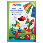 Картон цветной А4, ArtSpace, 5л., 5цв., КМА4_37976, металлиз., зеркальный, в папке