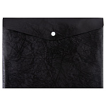 Конверт на кнопке А4 180мкм черный волокно ЕС21114001, Expert Complete