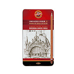 Набор карандашей 12шт 8B-2H ART Koh-i-Noor 1502/2 коробка металл