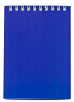 Блокнот А6, 60л., Для конференций, синий, 15-5352, гребень, картон, клетка