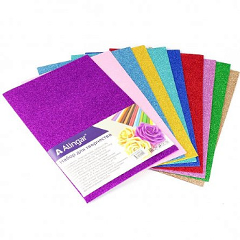 Набор фоамирана А4 10л 10цв 2мм Alingar AL6582