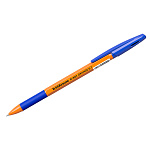 Ручка шариковая синяя ErichKrause R-301 Orange 0,7мм 39531 грип