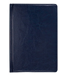 Ежедневник датир., 2026г, А5, Qredo Nebraska, темно-синий, 15-8143, 168 л., иск. кожа