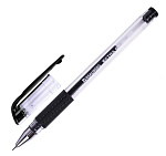 Ручка гелевая BRAUBERG EXTRA GT NEEDLE, черная, 143918, 0,5 мм грип