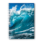 Тетрадь А4 80л Шумный прибой, 01921 спираль, клетка, пластик. обл.