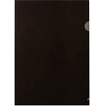 Папка-уголок А4 Черная 993221, пластик 180мкм