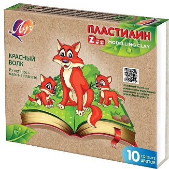 Пластилин 10цв Луч ZOO 150гр 29С1721-08
