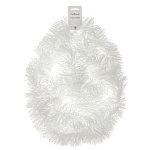 Мишура 200х11см, ПЭТ, белая Норка 377-805