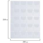 Листы-вкладыши д/альбома на 20 монет d до 40 мм, 1 шт., 200х250 мм, ПВХ, STAFF, 238083