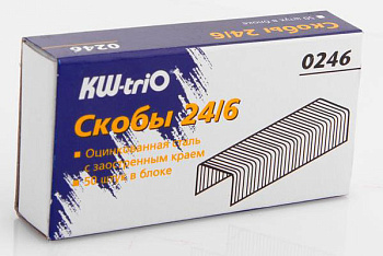 Скобы № 24/6 KW-trio 0246 оцинкованные