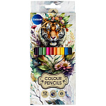 Карандаши 12цв Centrum TIGER, 80481 деревянные, 6-гранные 3+