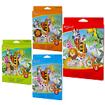 Карандаши 18Yalong ZOO-4 , YL830023-18 деревянные, 6-гранные