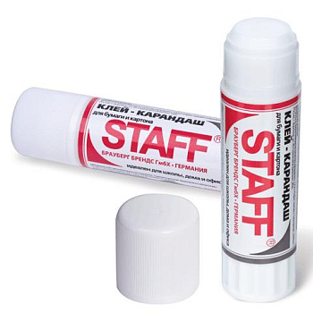 Клей-карандаш  21гр STAFF 220375 PVА основа