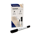 Маркер двухсторонний для CD/DVD Черный 0,4-1мм Alingar AL5537