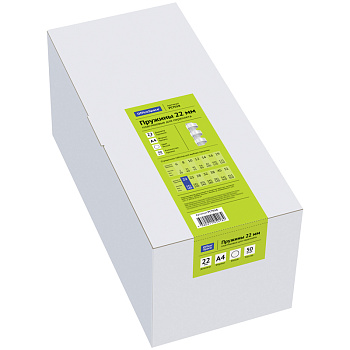 Пружины 22мм белые 1шт (д/сшивания 151-180л) пластик