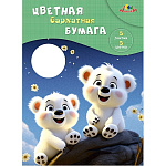 Бумага цв А4 Бархатная 5л 5цв Апплика, папка С0198-16