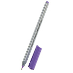 Ручка шариковая масляная Pensan TRIBALL фиолетовая 1мм, арт. 1003ф трехгранная, линия письма 0,5 мм одноразовая