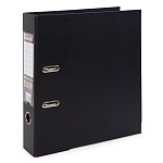 Папка-регистр 75мм PVC Черная, ЕС100162001, Expert, карман на корешке, маталл. окантовка вухстороннее покрытие