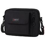 Сумка на плечо HEIKKI ATOM (ХЕЙКИ) 272633, 2 кармана, черная, 17х22х6 см