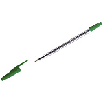 Ручка шариковая Corvina зеленая 1мм 40163/04G прозрачный корпус,