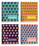 Тетрадь А5 48л линия скоба Оригинальный паттерн, офсет ТОЛ48-ОП